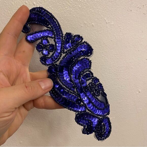 WEISSMAN Dance Costume lyrical jazz sassy feathers BOP TO THE TOP 13478 blue MC - Picture 5 of 12